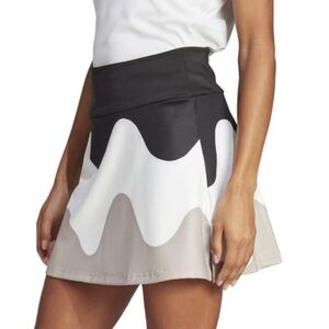 Adidas X Marimekko Premium Tennis Skort Multicolor Black White Tan Athletic
